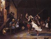 Jean - Leon Gerome The Pyrrhic Dance. France oil painting artist